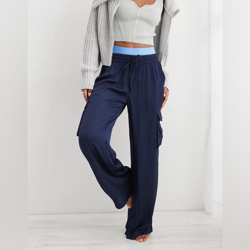 Aerie Shine Cargo Skater Pant